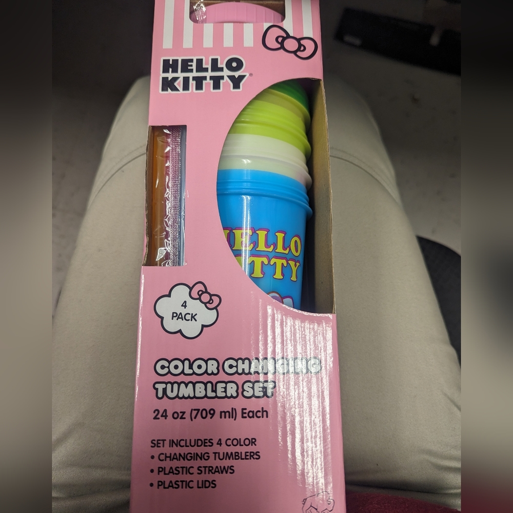 Hello Kitty color changing tumblers